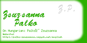 zsuzsanna palko business card